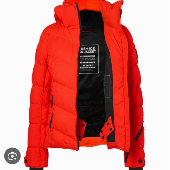 Bogner Fire and Ice Saelly ski Jacket Red Bogner Red Ski Jacket - Picture 4 of 6